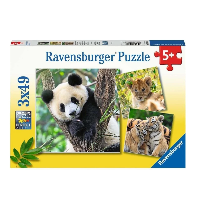 پازل 49 تکه راونزبرگر مدل Wildlife کد 05666 مجموعه 3 عددی