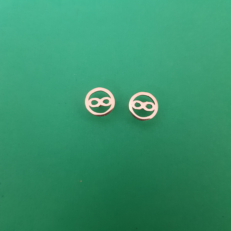 گوشواره زنانه مدل دایره بی نهایت