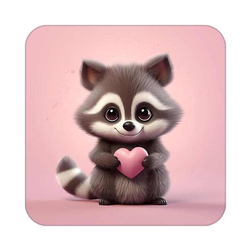 زیر لیوانی کاکتی طرح حیوانات کارتونی مدل mp28035