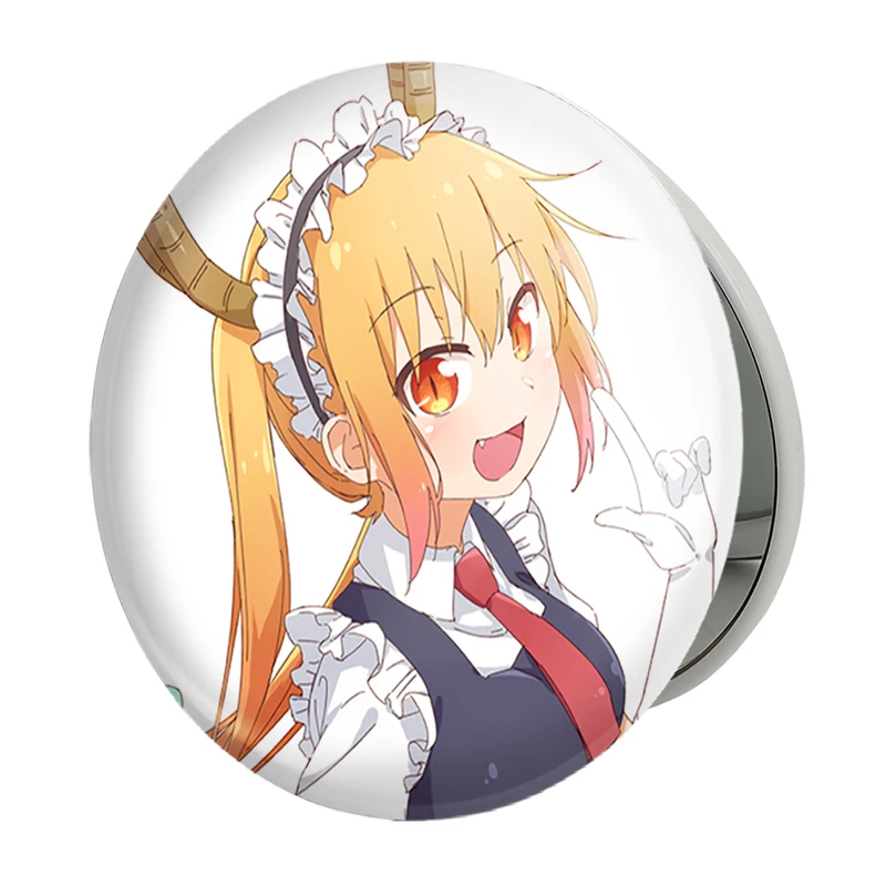 آینه جیبی خندالو طرح توهرو انیمه اژدهای خدمتکار کوبایاشی مدل تاشو کد 36350