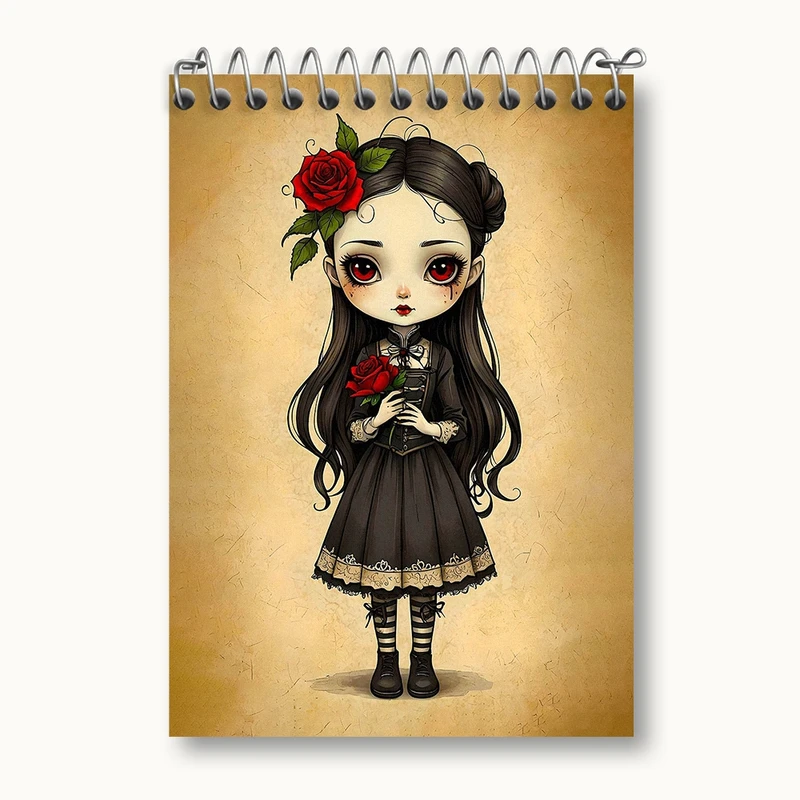 دفتر یادداشت 50 برگ خندالو مدل دخترانه کد F2879