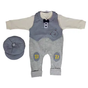 ست 3 تکه لباس نوزادی کد 343