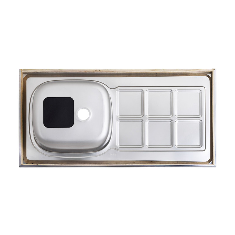 سینک ظرفشویی پرنیان استیل مدل PS 3107 کلاسیک روکار