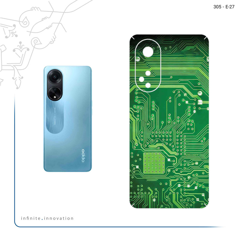برچسب پوششی ماهوت مدل Green_Printed_Circuit_Board مناسب برای گوشی موبایل اپو A98