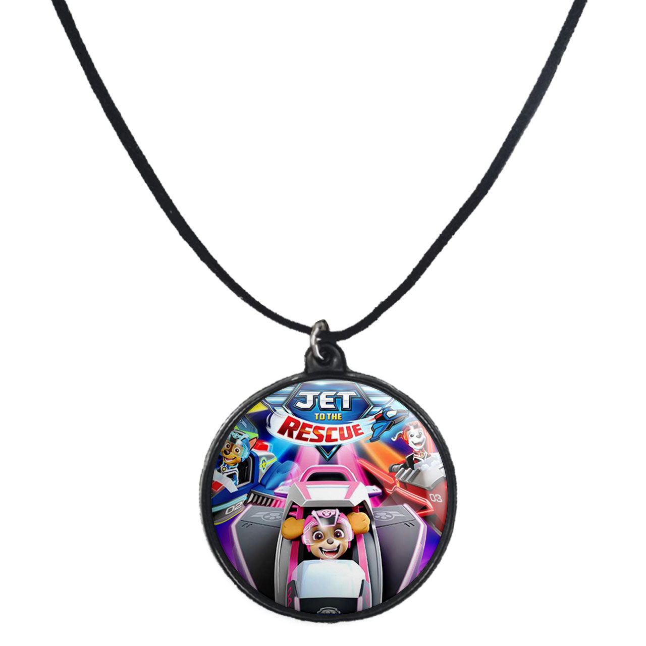 گردنبند پرمانه طرح سگ های نگهبان کد pmb.11790 مدل دو طرفه