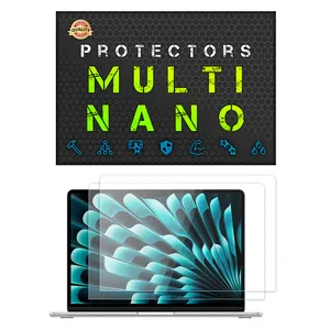 Multi Nano X-S2N Model Transparent Screen Protector For Apple MacBook Air 13 M3 13.6 Inch 2024 Laptop Pack Of 2