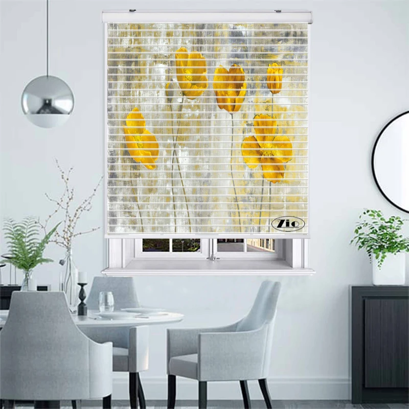 پرده زبرا زیو مدل  P-6011 سایز 150x150 سانتی متر