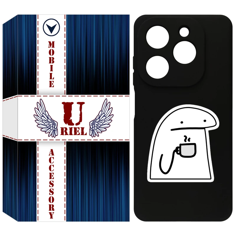 کاور یوریل مدل KSH کد 79 طرح پوکرفیس مناسب برای گوشی موبایل تکنو Spark 20 / Spark Go 2024