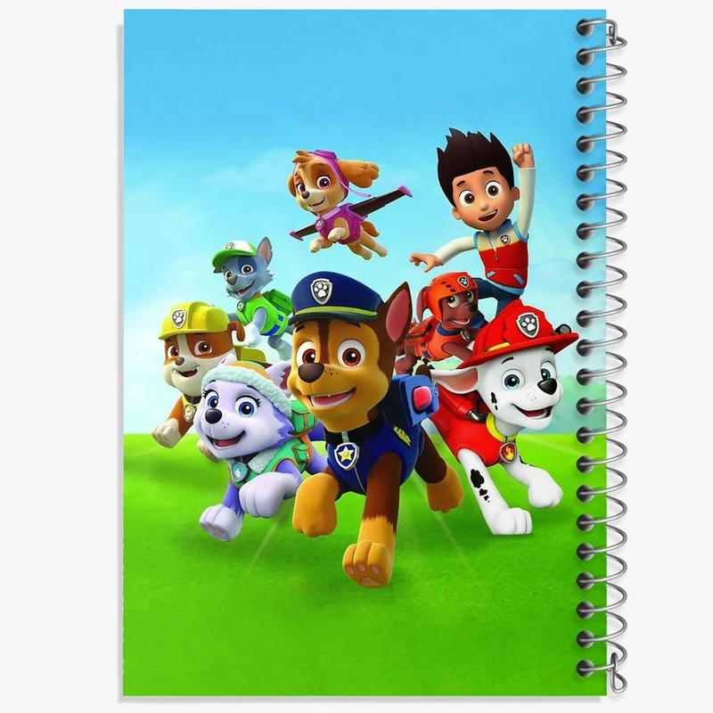 دفتر شطرنجی 50 برگ خندالو طرح سگ های نگهبان Paw Patrol کد 12585
