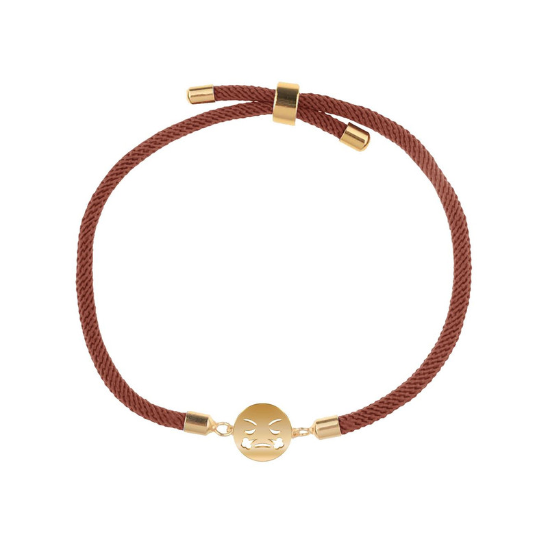 دستبند طلا 18 عیار زنانه مدوپد مدل ایموجی کد D18-10007