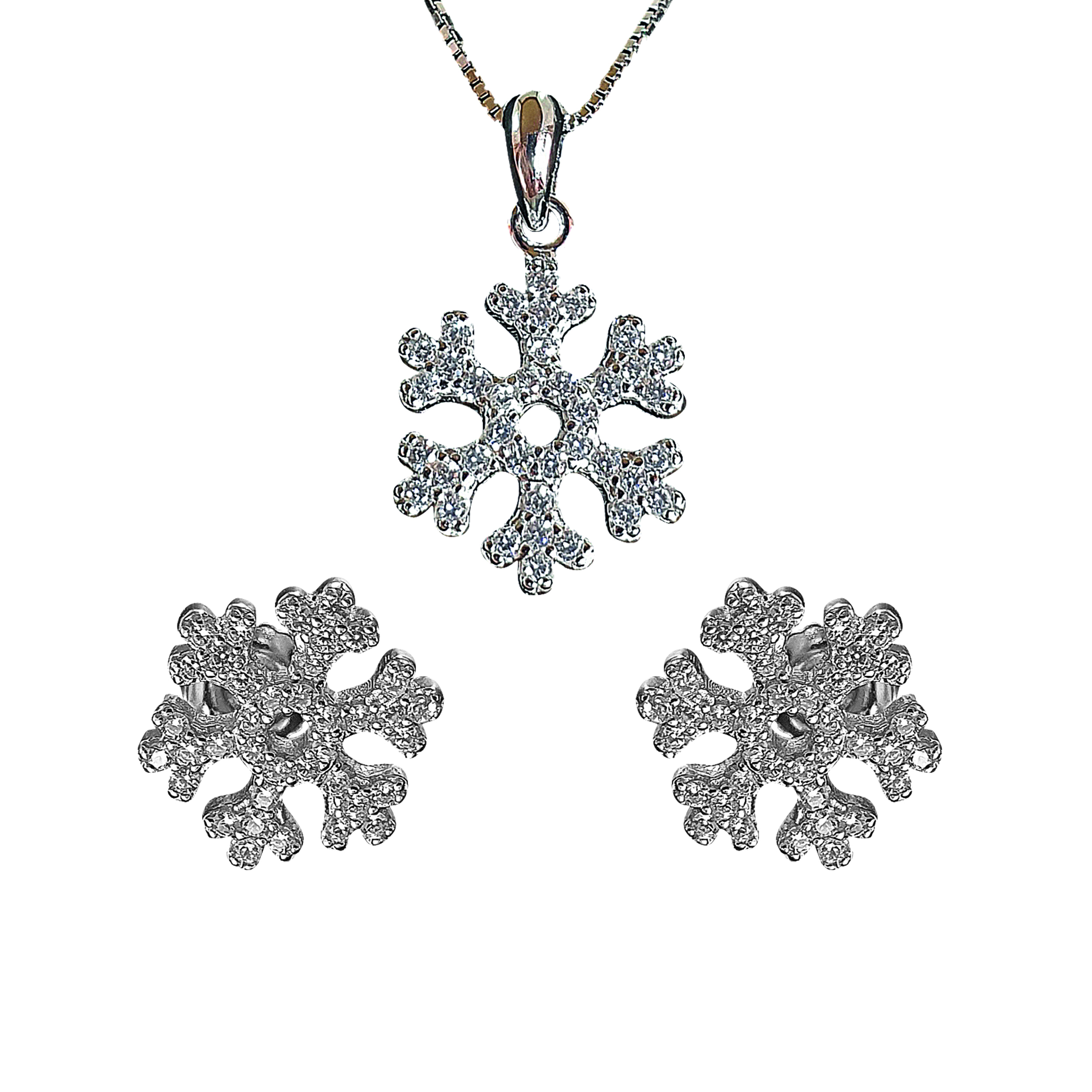 نیم ست نقره زنانه مدل A104