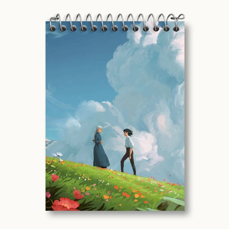 دفتر یادداشت 50 برگ خندالو مدل سوفی و هاول انیمه قلعه متحرک هاول کد 12884