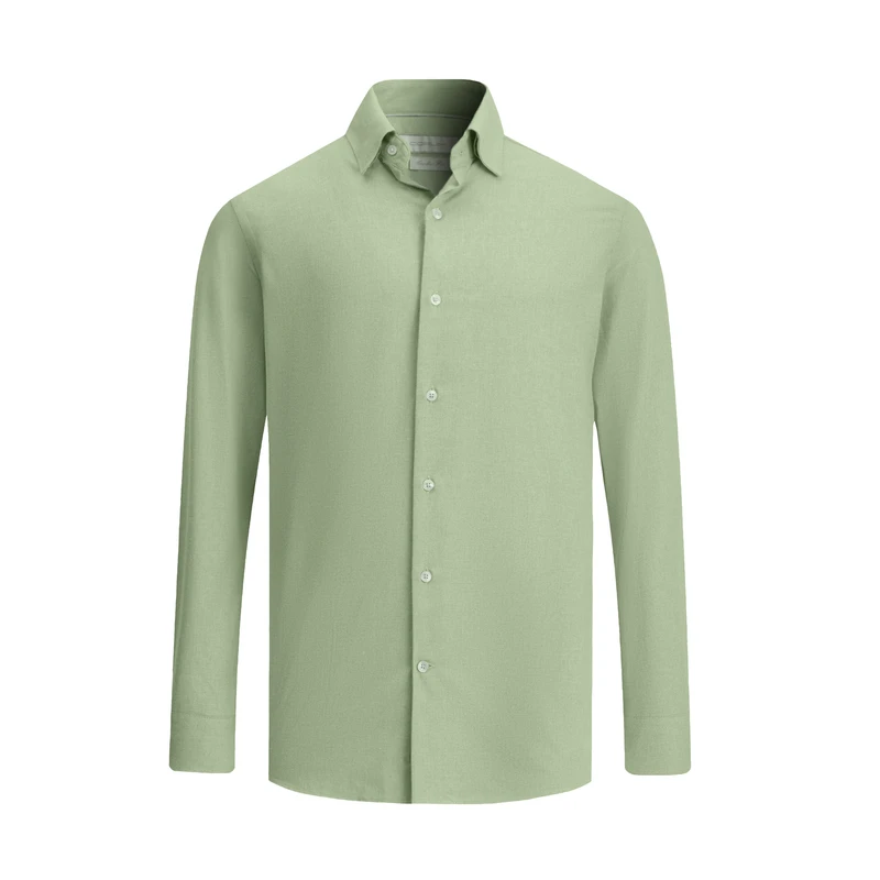 پیراهن آستین بلند یقه برگردان مردانه کروم مدل 2520112