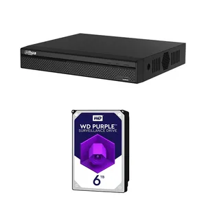 ضبط کننده ویدئویی  داهوا مدل XVR5104HS-X به همراه هارد6 ترابایت