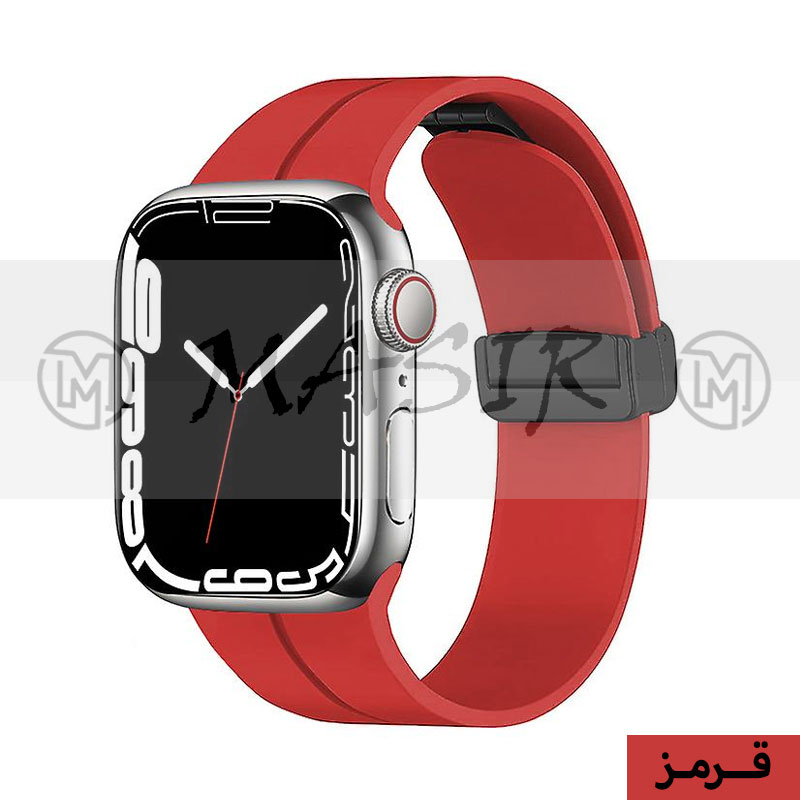بند مسیر مدل Bracelet Correa Magnetic مناسب برای اپل واچ سری 1/2/3/4/5/6/7/8/9/SE سایز 38/40/41 میلی متری