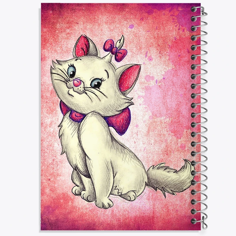 دفتر مشق 50 برگ خندالو طرح گربه (Cat) کد F2157