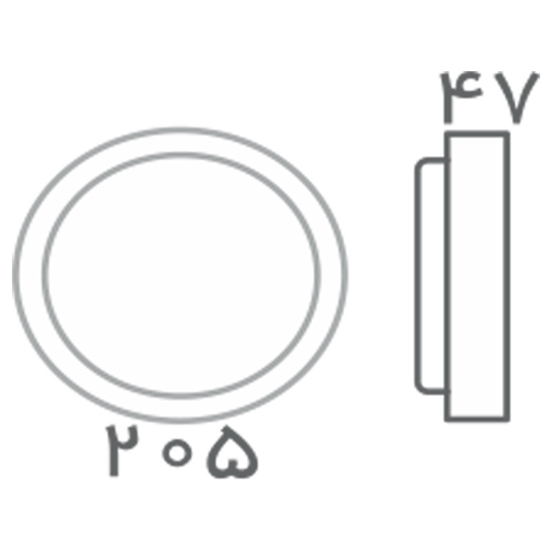 چراغ ال ای دی 20 وات افراتاب مدل ضد آب کد AF-BT-20WR