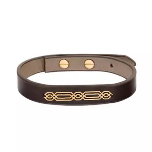  دستبند طلا 18 عیار مردانه مدل D44