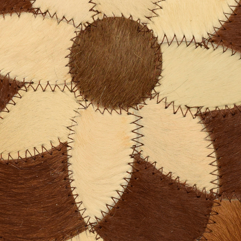 رومیزی کلاژ چرم و پوست مدل گل کد 0039