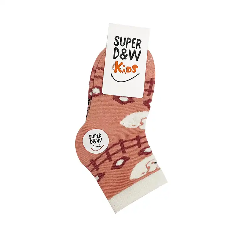 جوراب ساق بلند بچگانه مدل مزرعه بسته دو عددی