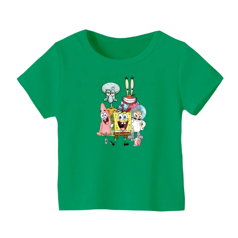 تی شرت آستین کوتاه بچگانه مدل باب اسفنجی کد ۸