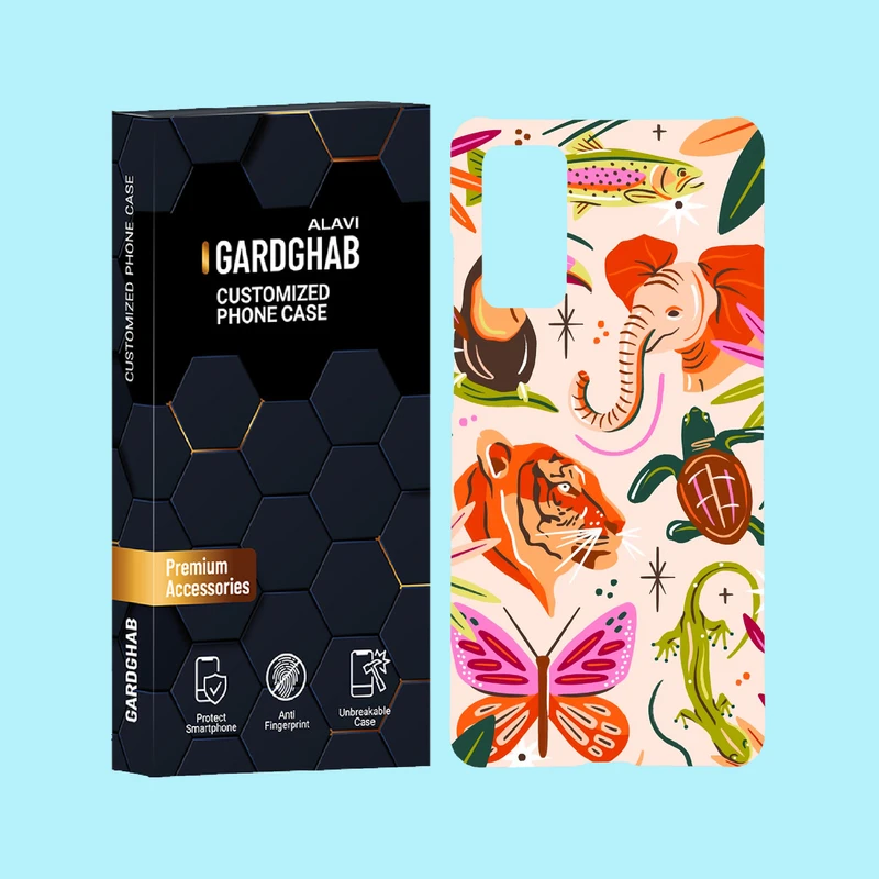 کاور گارد قاب علوی مدل حیوانات مناسب برای گوشی موبایل سامسونگ Galaxy S20 FE