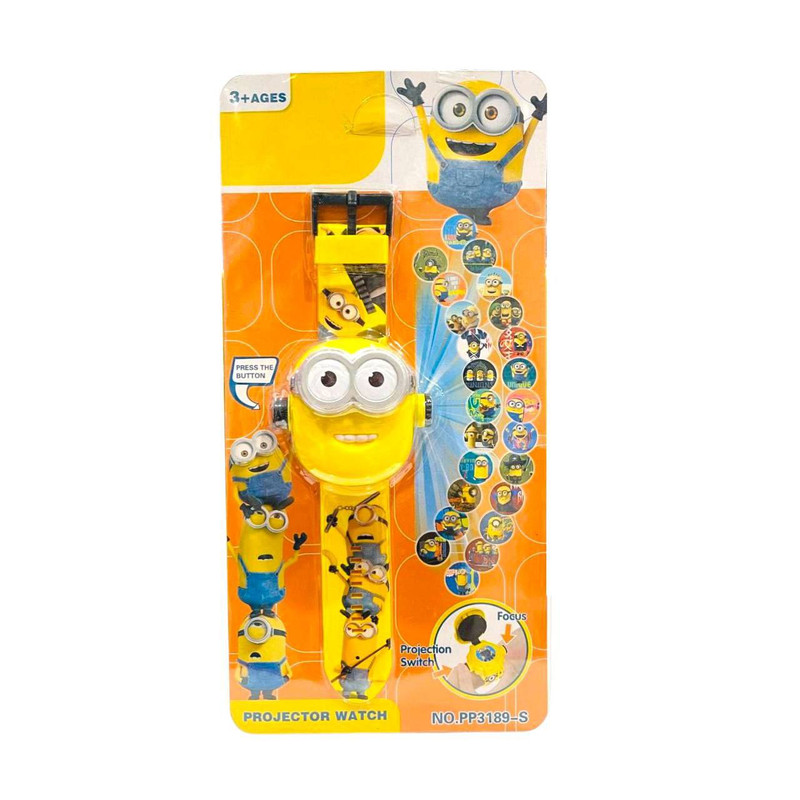 ساعت اسباب بازی مدل پروژکتوردار مینیون کد 3189