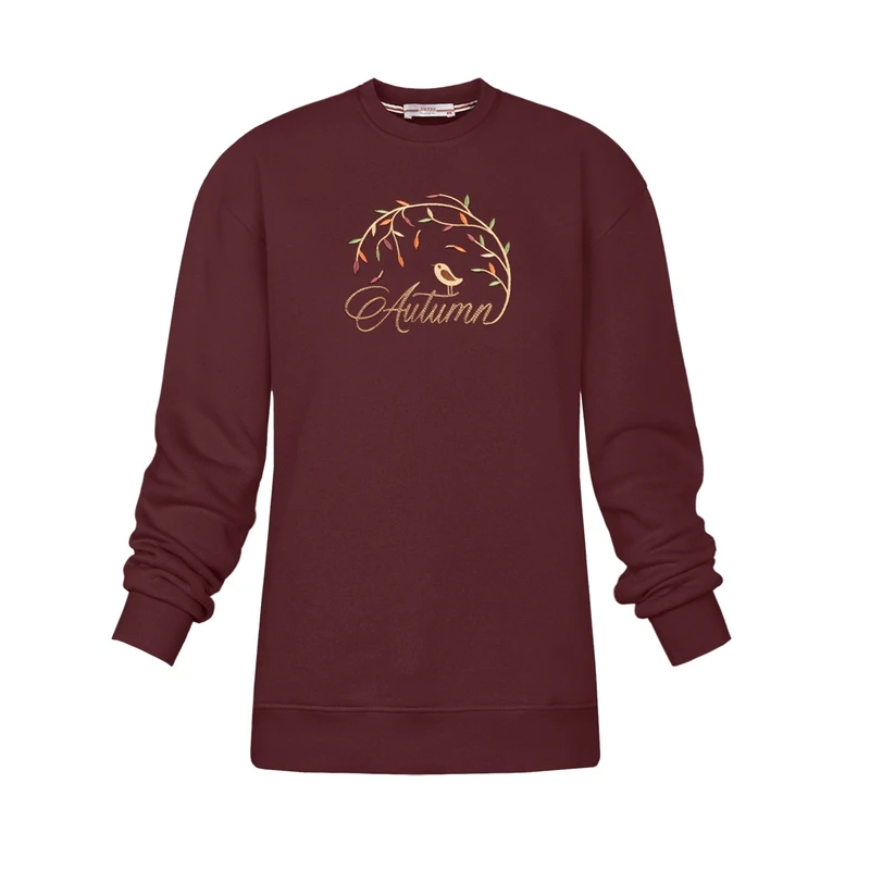 بلوز آستین بلند یقه گرد زنانه مدل SB-SS-4077