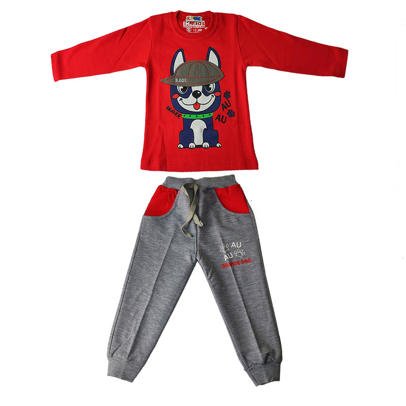 ست تی شرت و شلوار پسرانه مدل JK454