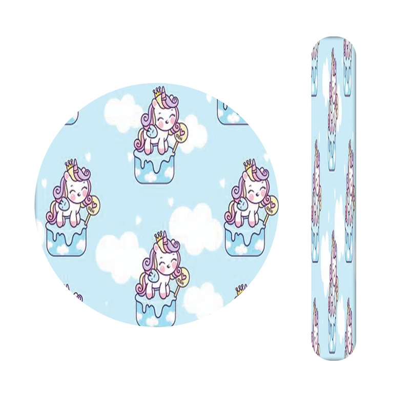 آینه آرایشی جیبی مدل یونیکورن کد 473  به همراه سوهان ناخن