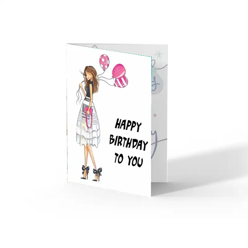 کارت پستال کاف پستال طرح تبریک تولد کد Kaf_1099