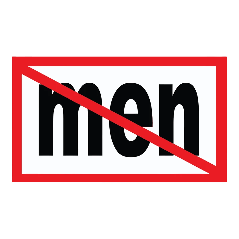 برچسب لپ تاپ پویا مارکت طرح مرد ممنوع کد 3120