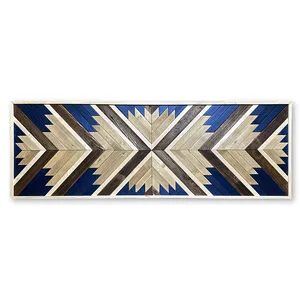 تابلوی چوبی طرح هندسی کد CA002