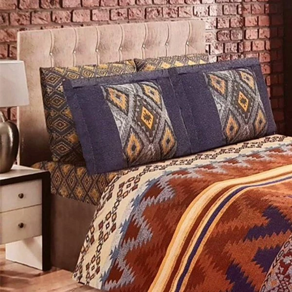 سرویس ملحفه ملرز کد 180 مدل گلیم دو نفره 3 تکه