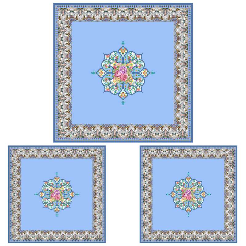 ست رومیزی سه تکه طرح سنتی کد 9988.3