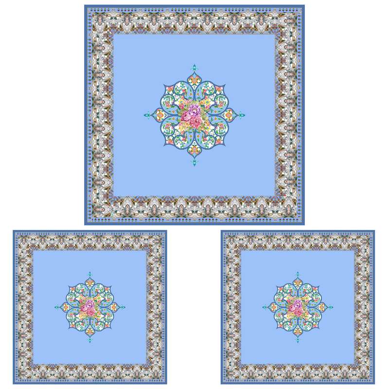 ست رومیزی سه تکه طرح سنتی کد 9988.3