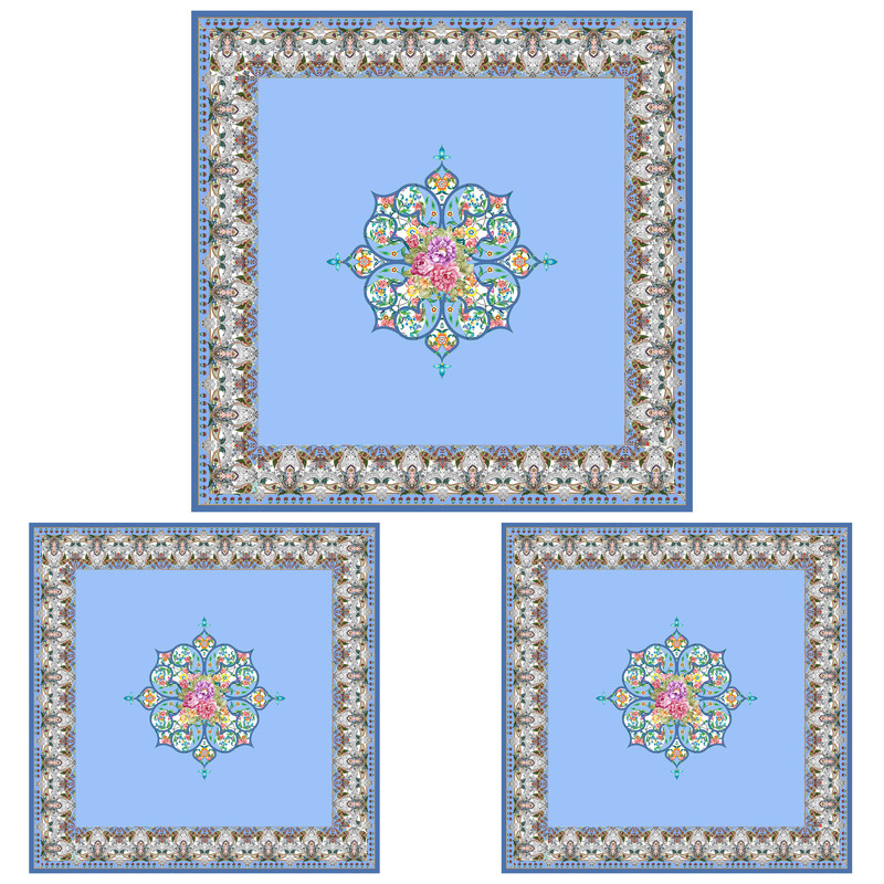 ست رومیزی سه تکه طرح سنتی کد 9988.3