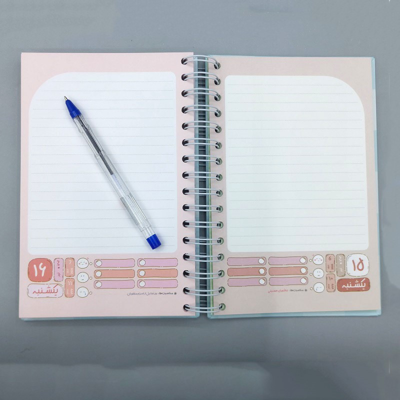 سالنامه سال 1404 پیتیکو مدل رقعی طرح پاستلی