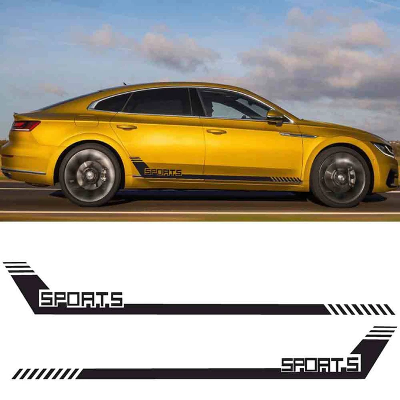 برچسب بدنه خودرو مهدیار طرح پارکابی SPORTS کد SP103 مجموعه دو عددی