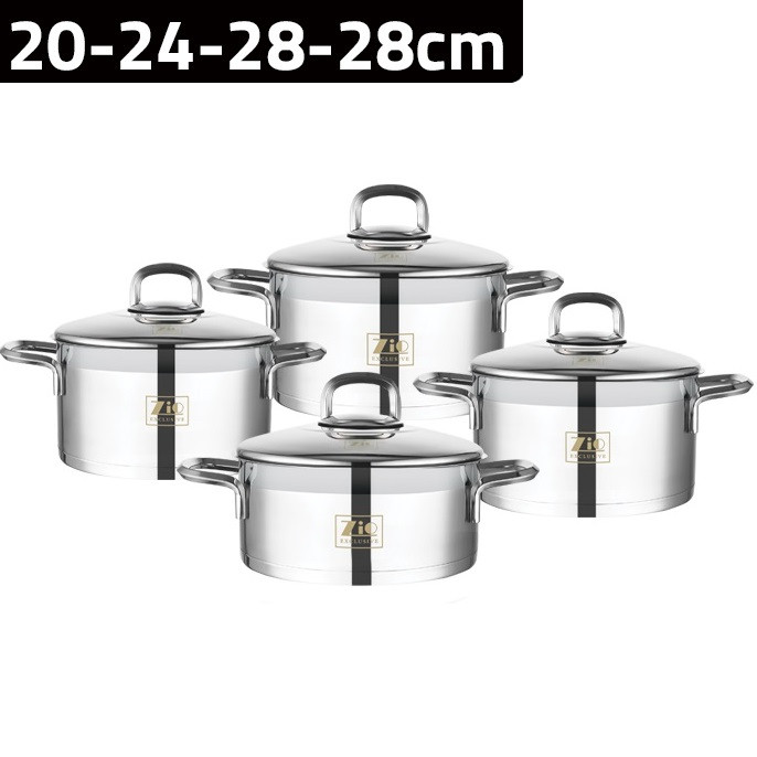 سرویس پخت و پز 8 پارچه زیو مدل ZCS-1485 SS