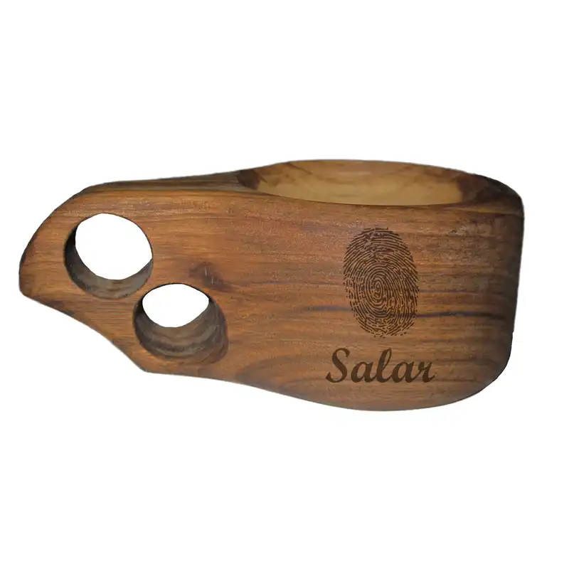 لیوان چوبی مدل اسم سالار