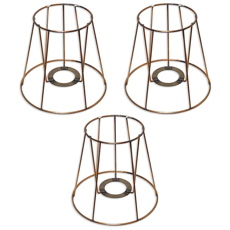 شید آباژور مدل مخروطی اسکلت خام کدC1 بسته 3 عددی