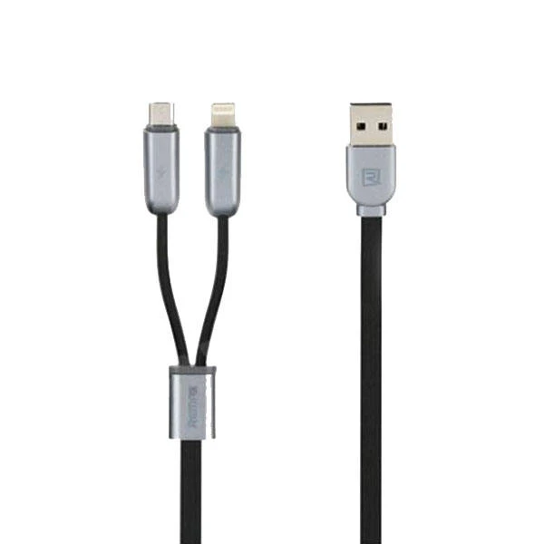 کابل تبدیل USB به microUSB/لایتنینگ ریمکس مدل RC طول 1.5 متر