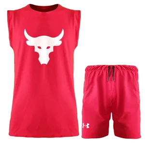 ست تاپ و شلوارک مردانه مدل 140136316 رنگ قرمز