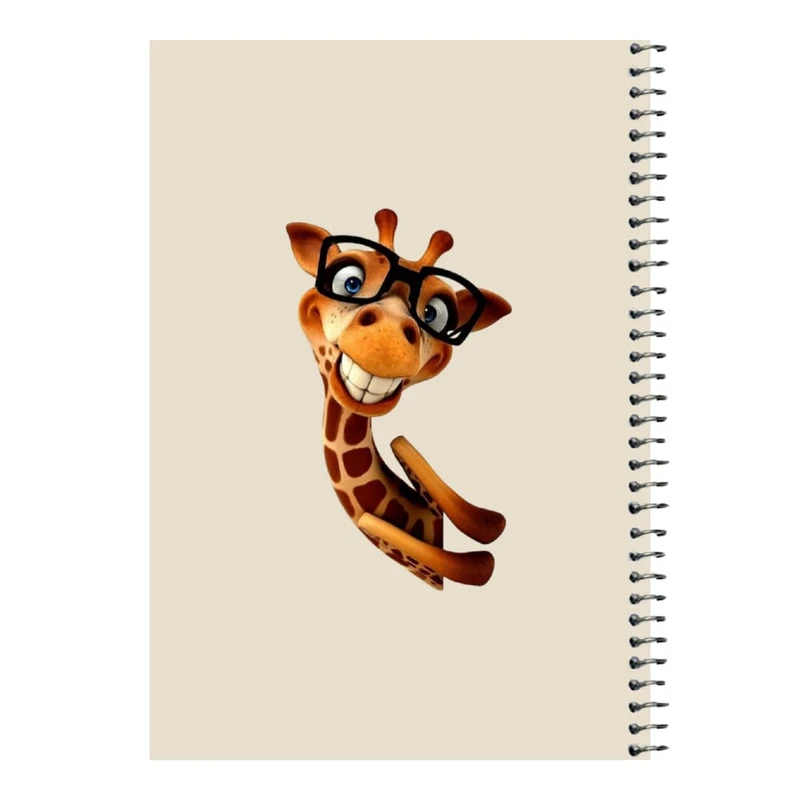 دفتر مشق 80 برگ اس جی مدل زرافه   
