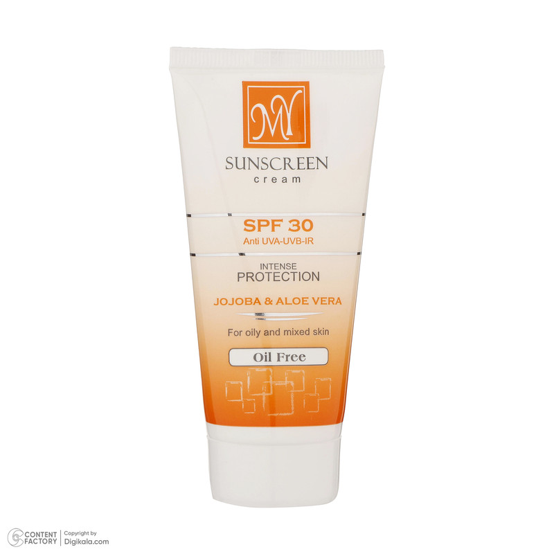 کرم ضدآفتاب بی‌رنگ مای SPF30 مدل Intense Protection، مناسب پوست‌های مختلط و چرب، حجم 50 میلی گرم