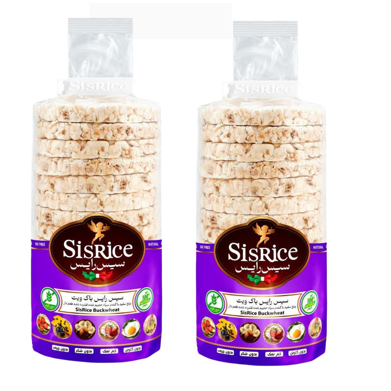رایس کیک گندم سیاه بدون گلوتن سیس رایس - 120 گرم بسته 2 عددی