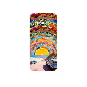 MAHOOT Collage of Orange Sky Cover Sticker for HTC One ME