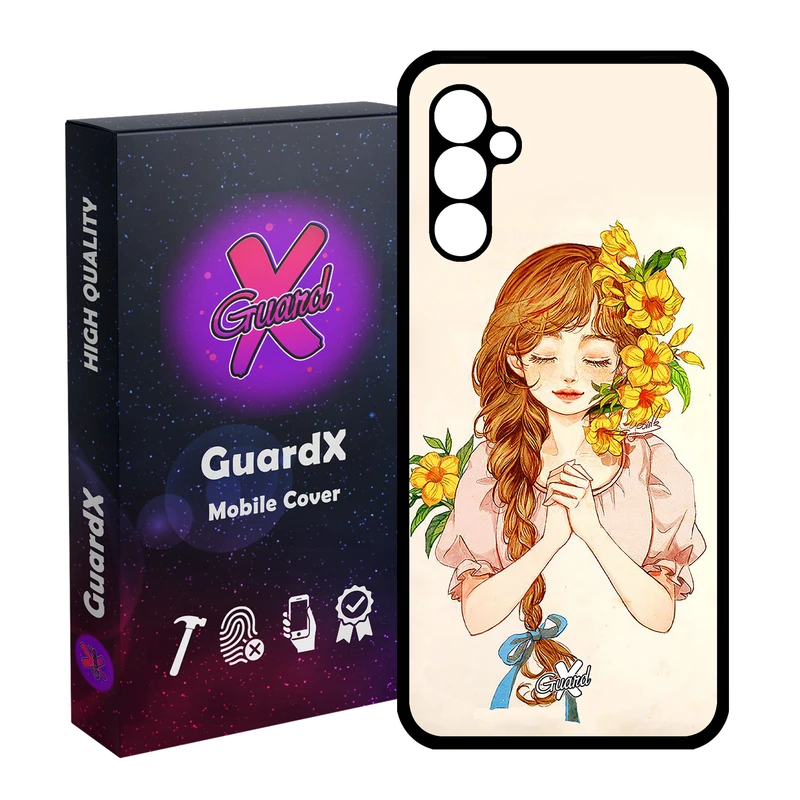 کاور گارد ایکس طرح دختر مدل Glass10317 مناسب برای گوشی موبایل سامسونگ Galaxy A24/A24 4G/M34 5G