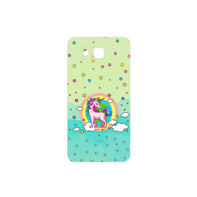 برچسب پوششی ماهوت مدل Rainbow unicorn adventure مناسب برای گوشی موبایل سامسونگ Galaxy J7 2015